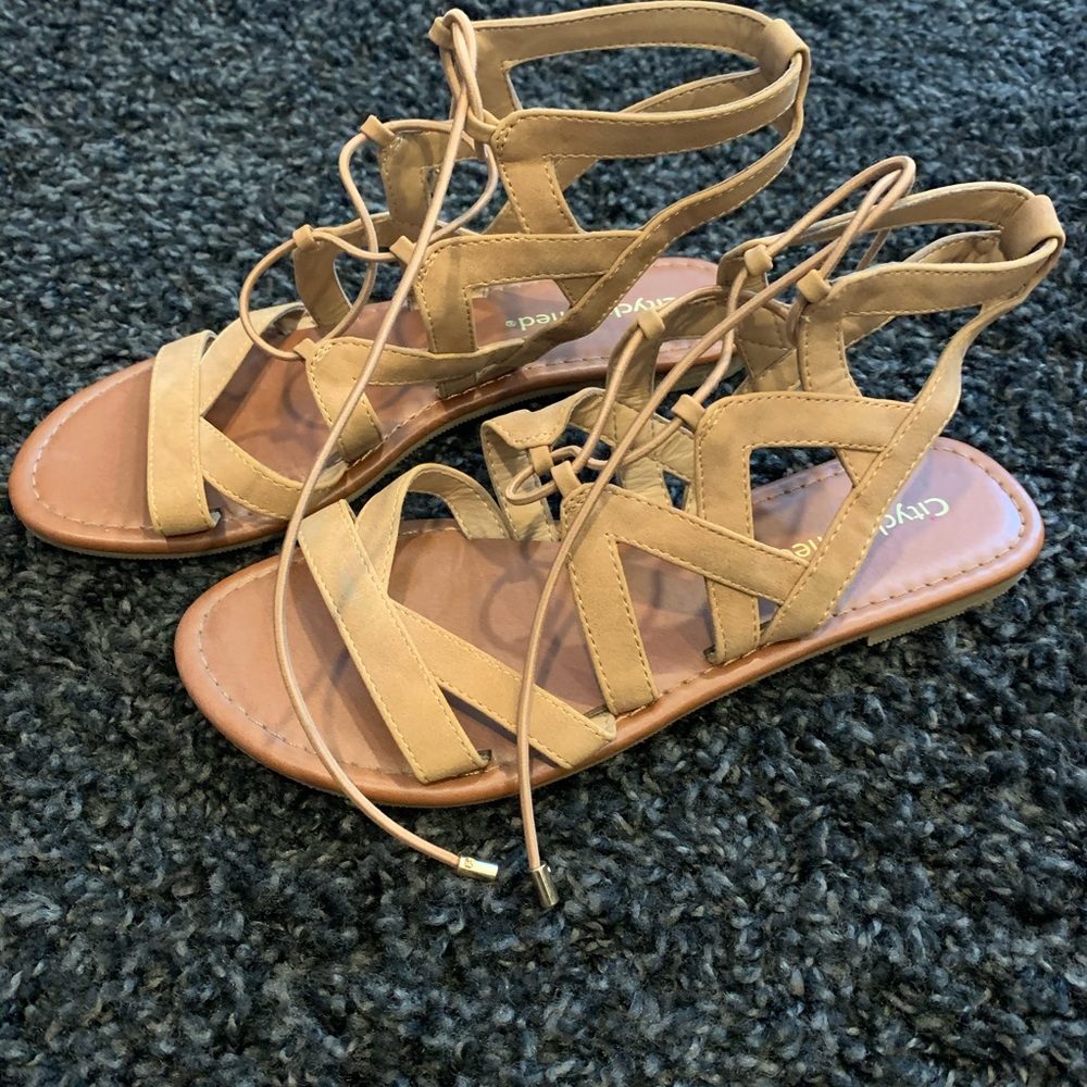 Tan sandals